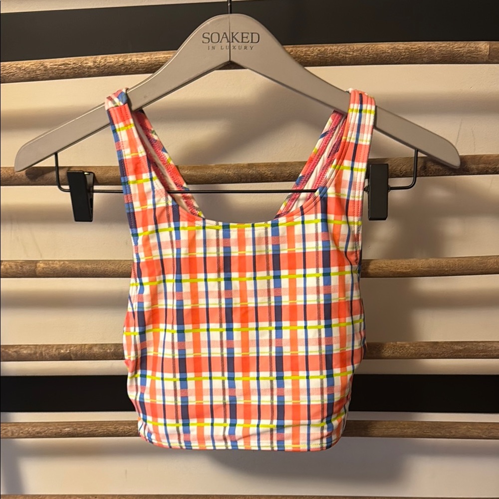 MINKPINK Plaid halter bikini top - brand new